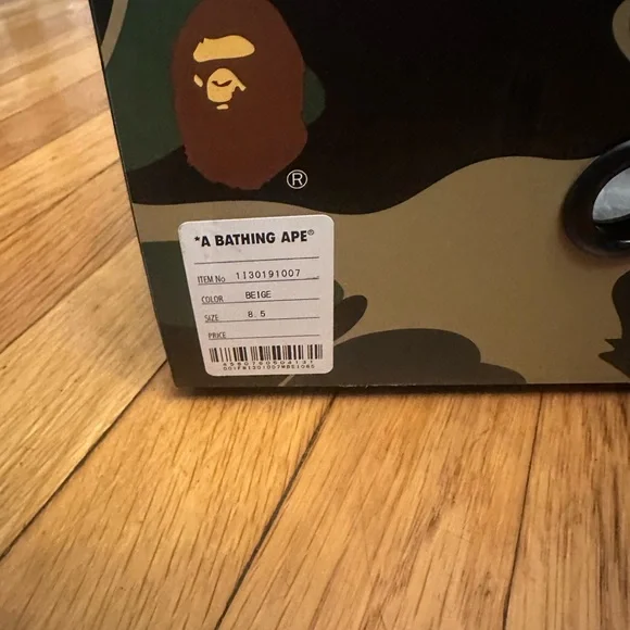BAPE “a bathing ape” Men’s sneakers, MENS SIZE 8.5 - Picture 9 of 14